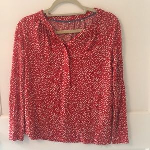 Red long sleeve top